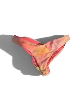 PilyQ Tie-Dye Ruched Bikini Bottom